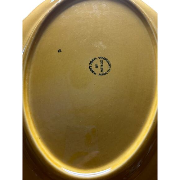 Mid Century Modern Metlox Poppytrail La Mancha 11 3/4 Inch Serving Platter - Picture 2 of 3